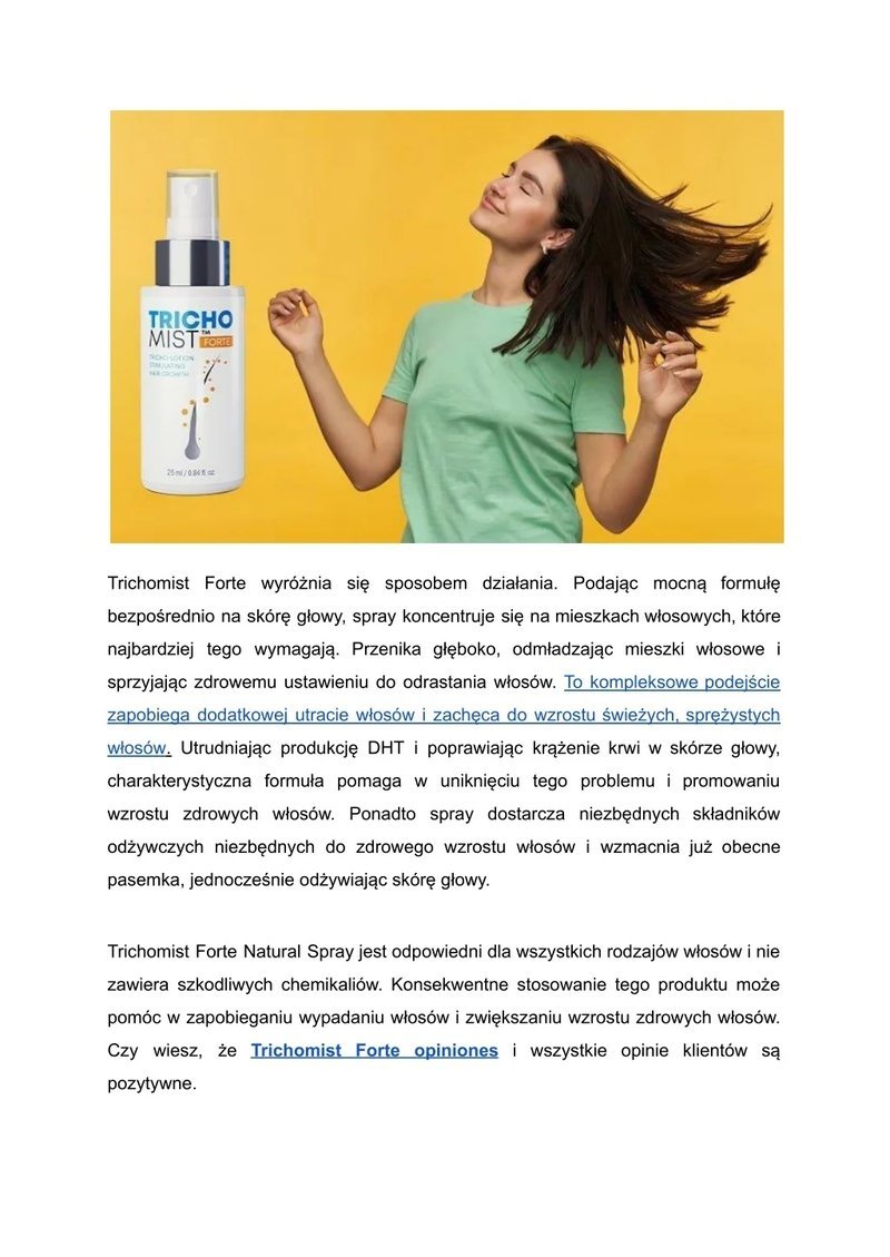 Image: Trichomist Forte - Czy Jest Wartościowy dla Zdrowych Włosów?
